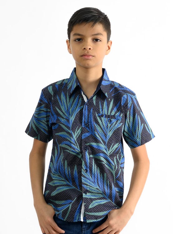 CAMISA MANGA CORTA NIÑO WOALLANCE 80-DG2889 I24-25 - 1