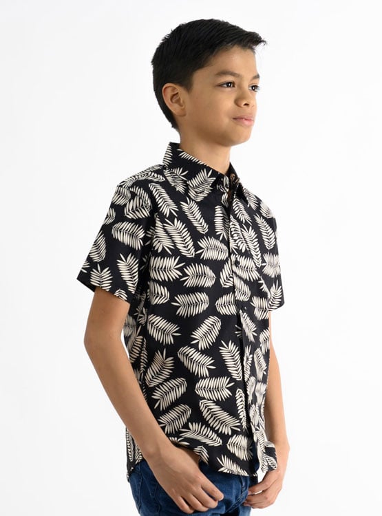 CAMISA MANGA CORTA NIÑO WOALLANCE 80-DG2934 I24-25 - 2
