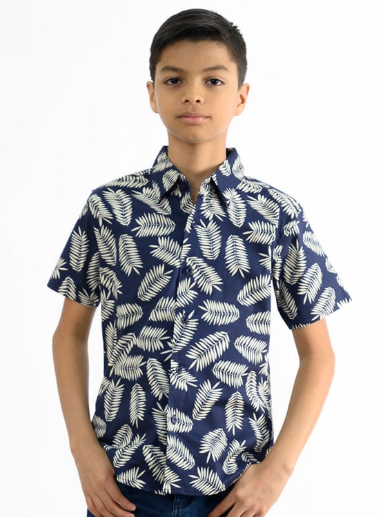 CAMISA MANGA CORTA NIÑO WOALLANCE 80-DG2934 I24-25 - 1