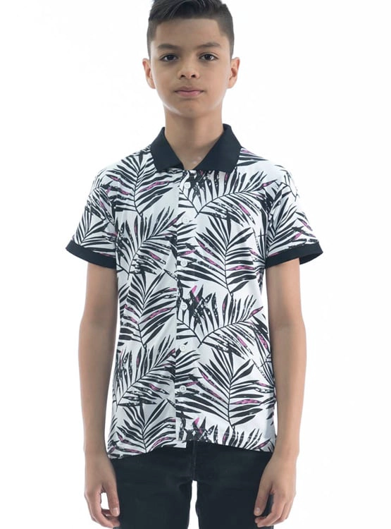 POLO MANGA CORTA ALGODÓN NIÑO WOALLANCE 80-LG76418 I24-25 CAMISERO - 1