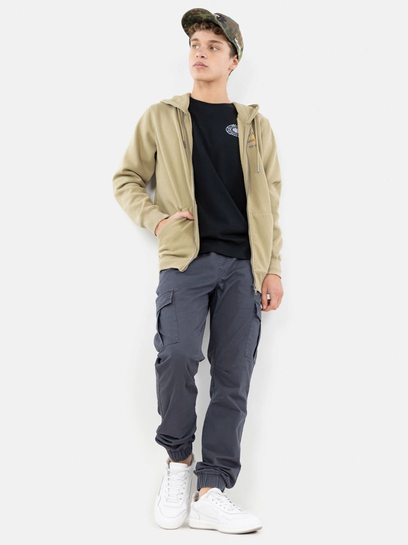 CASACA MANGA LARGA ALGODÓN NIÑO MAUI AND SONS CAMEL 5O812 FULL ZIPPER - 1