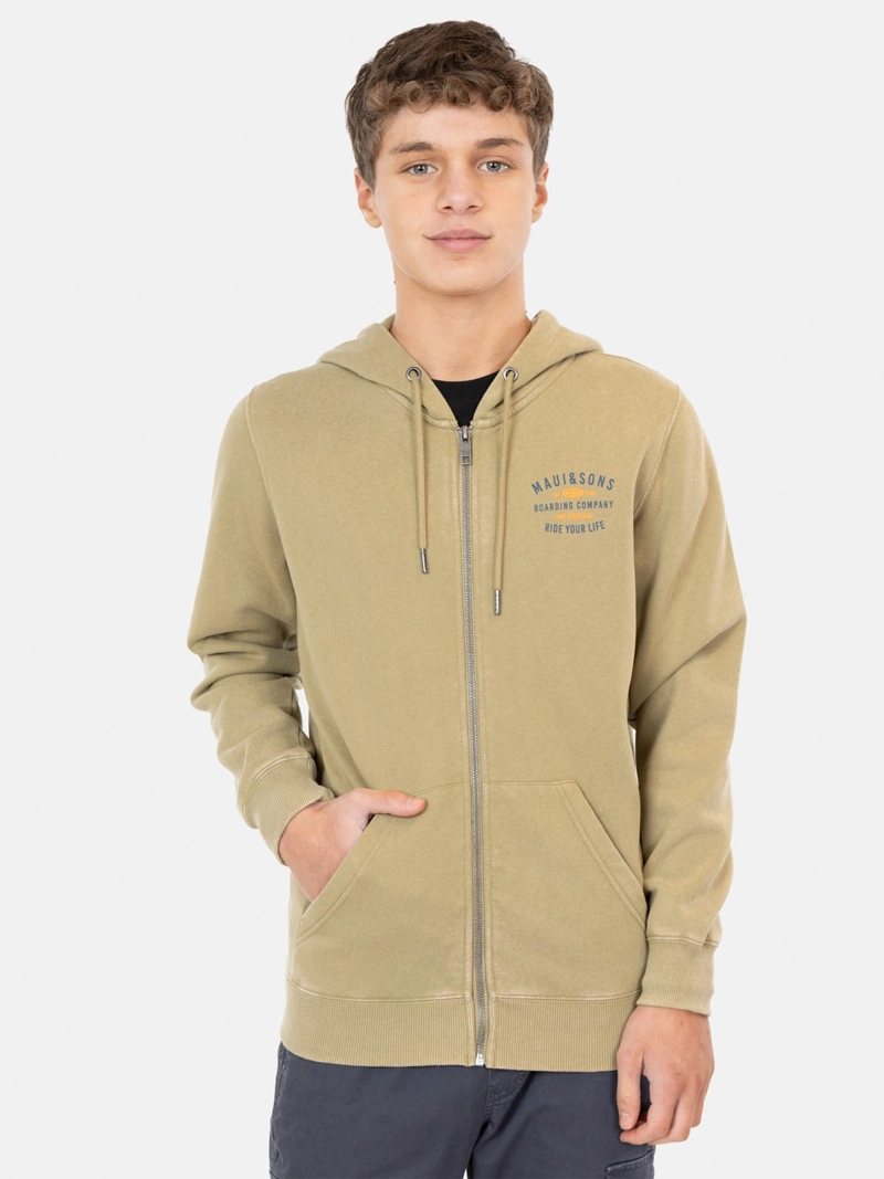 CASACA MANGA LARGA ALGODÓN NIÑO MAUI AND SONS CAMEL 5O812 FULL ZIPPER - 2