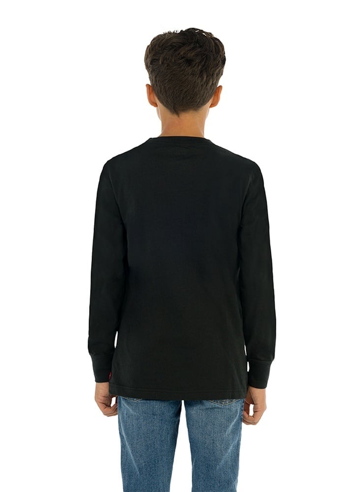 POLO MANGA LARGA ALGODÓN NIÑO LEVI'S NEGRO 918646-023 - 2