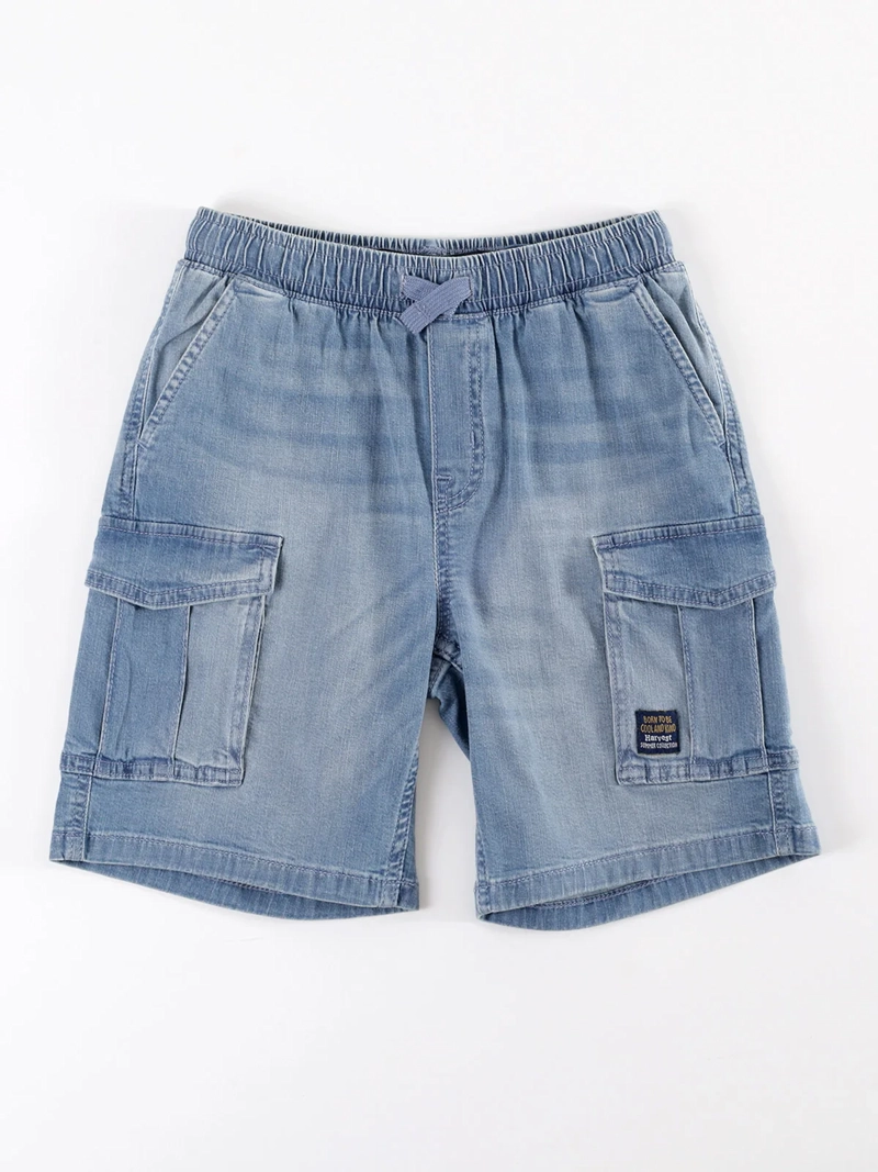 SHORT DENIM CARGO NIÑO HARVEST - 1