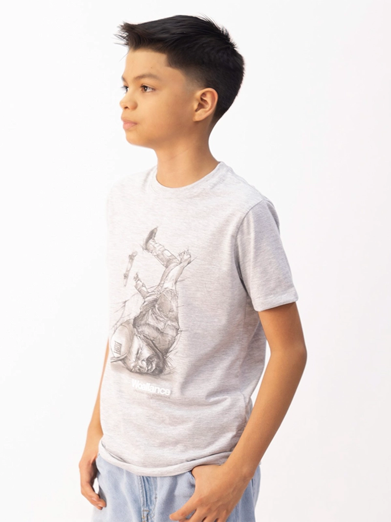 POLO NIÑO WOALLANCE MELANGE CLASICO 001 I25 - 3