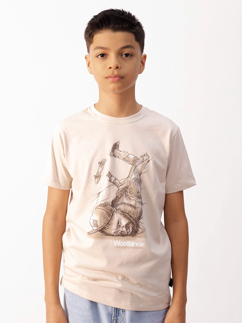POLO NIÑO WOALLANCE MELANGE CLASICO 001 I25 - 1