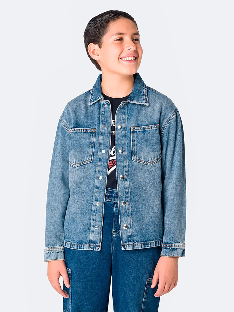 CAMISACO MANGA LARGA NIÑO PIONIER DENIM LUCAHS - 2