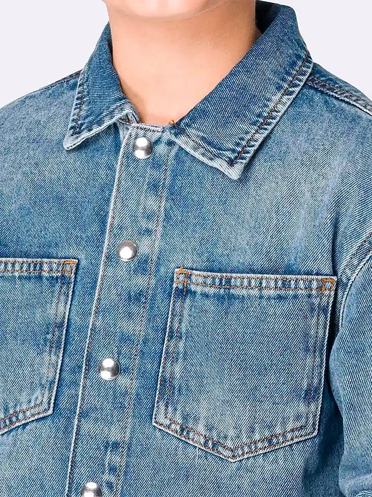 CAMISACO MANGA LARGA NIÑO PIONIER DENIM LUCAHS - 4