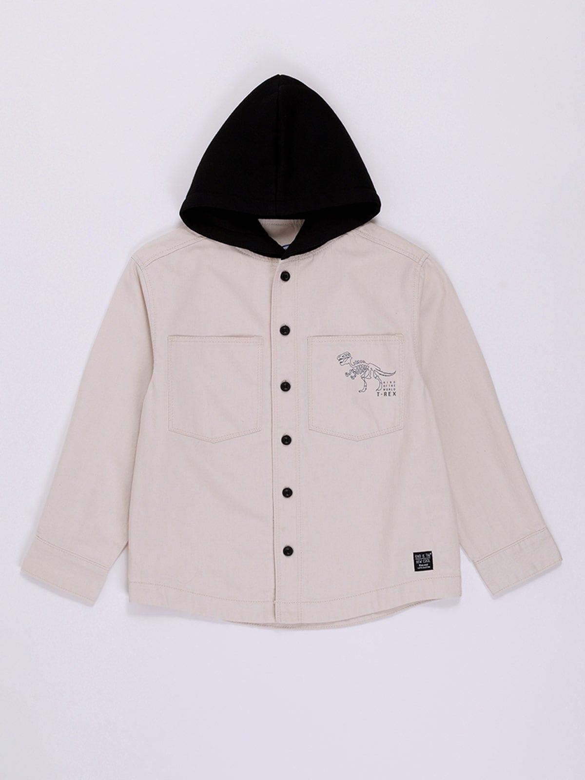 CAMISA MANGA LARGA ALGODÓN NIÑO HARVEST T-REX - 1