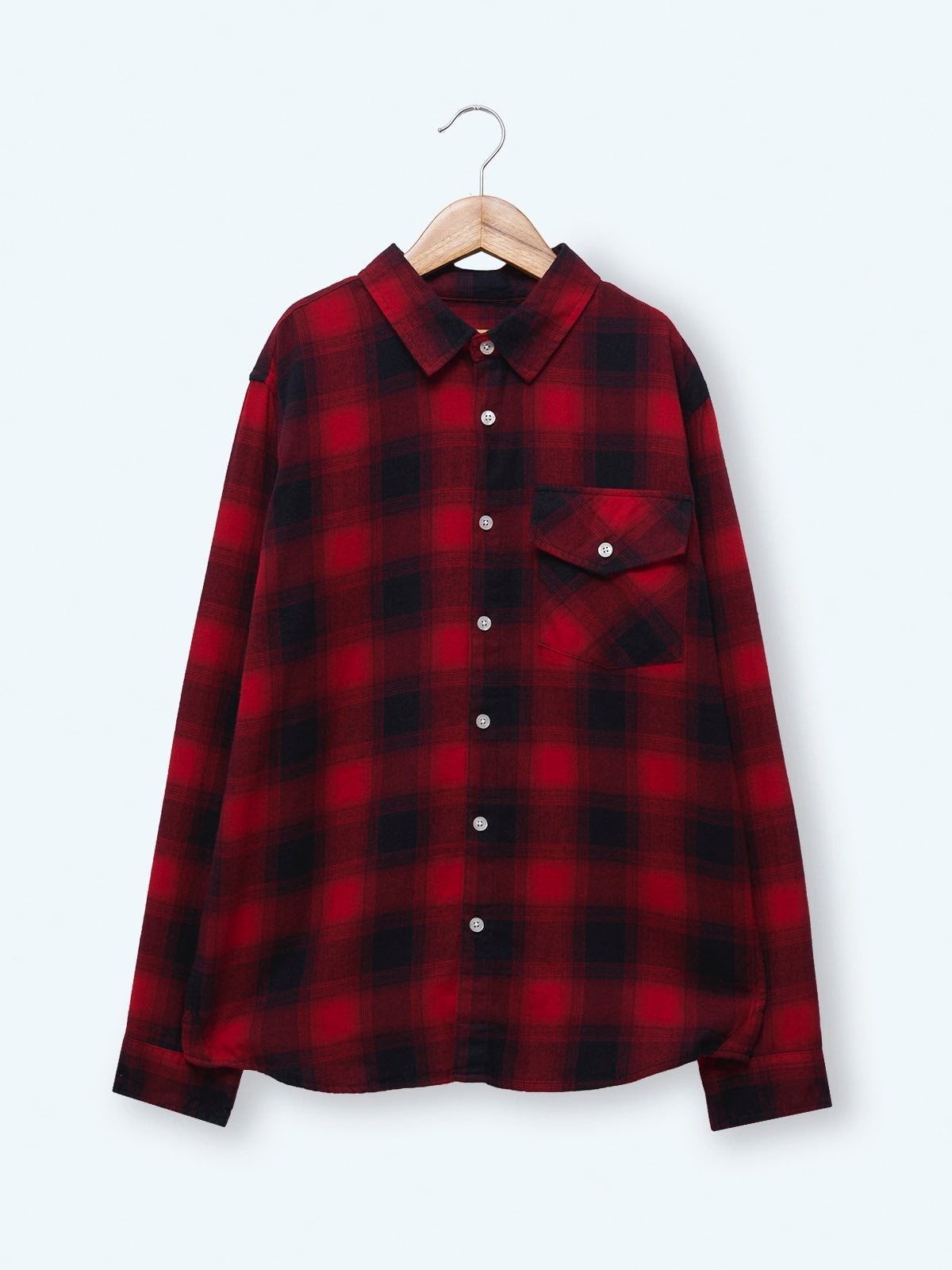 CAMISA MANGA LARGA ESCOCESA ALGODÓN NIÑO CLOUDBREAK - 1