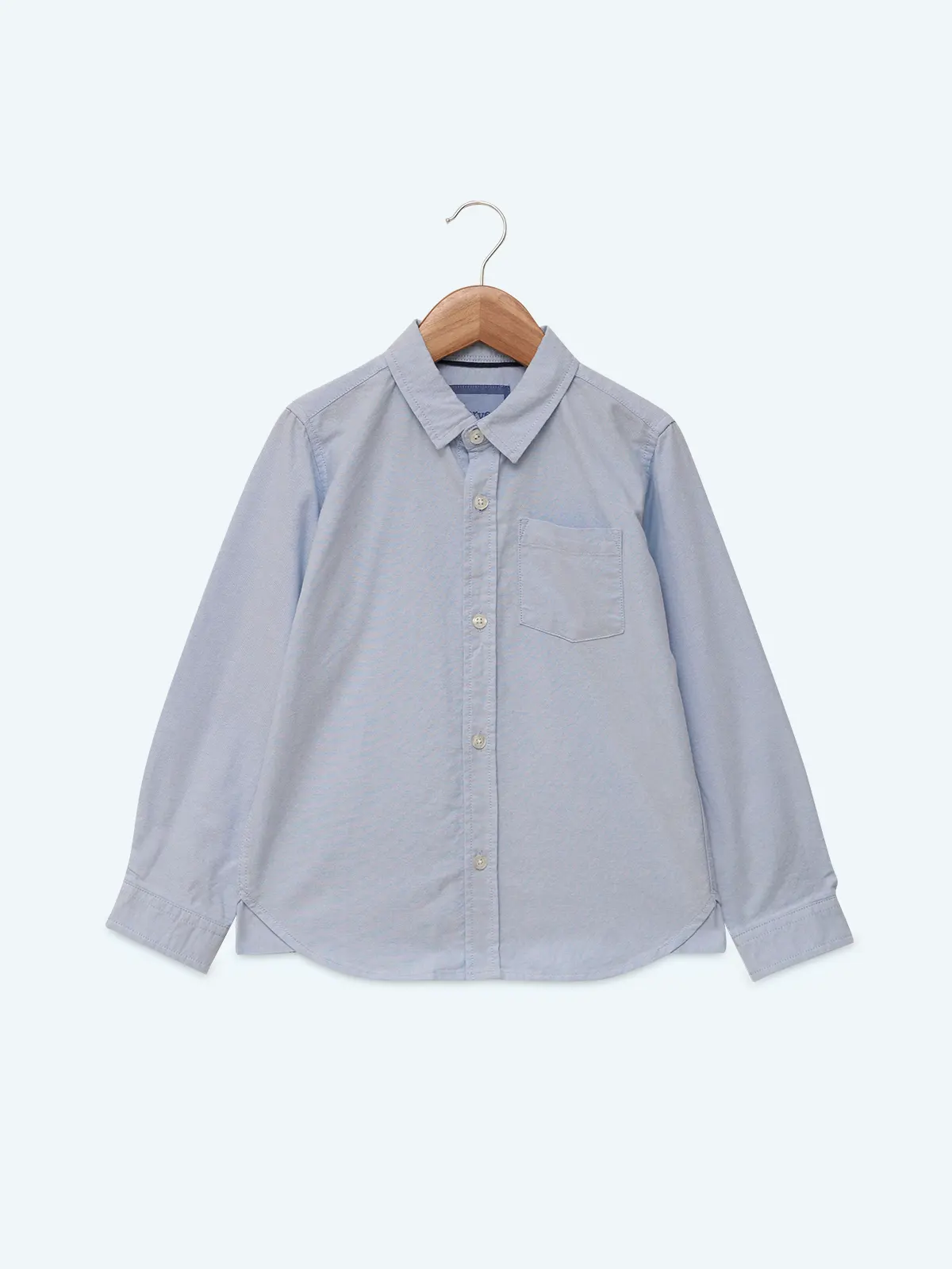 CAMISA MANGA LARGA ALGODÓN NIÑO HARVEST OXFORD - 1