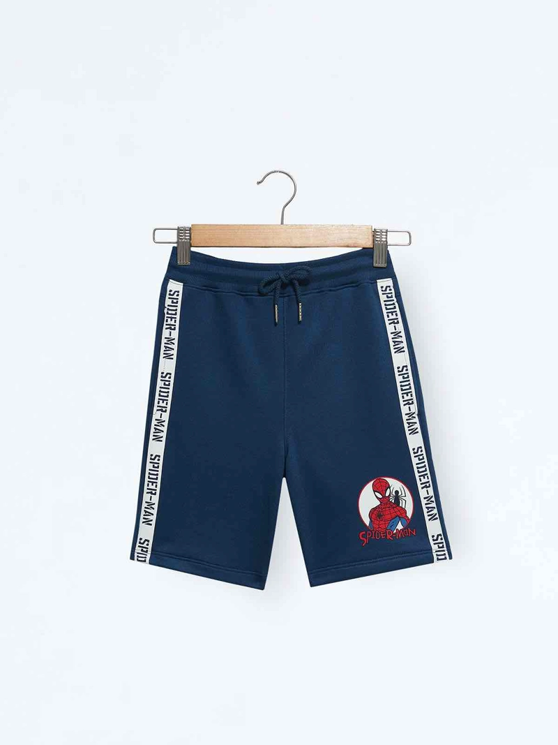SHORT ALGODÓN NIÑO SPIDERMAN AZUL - 1