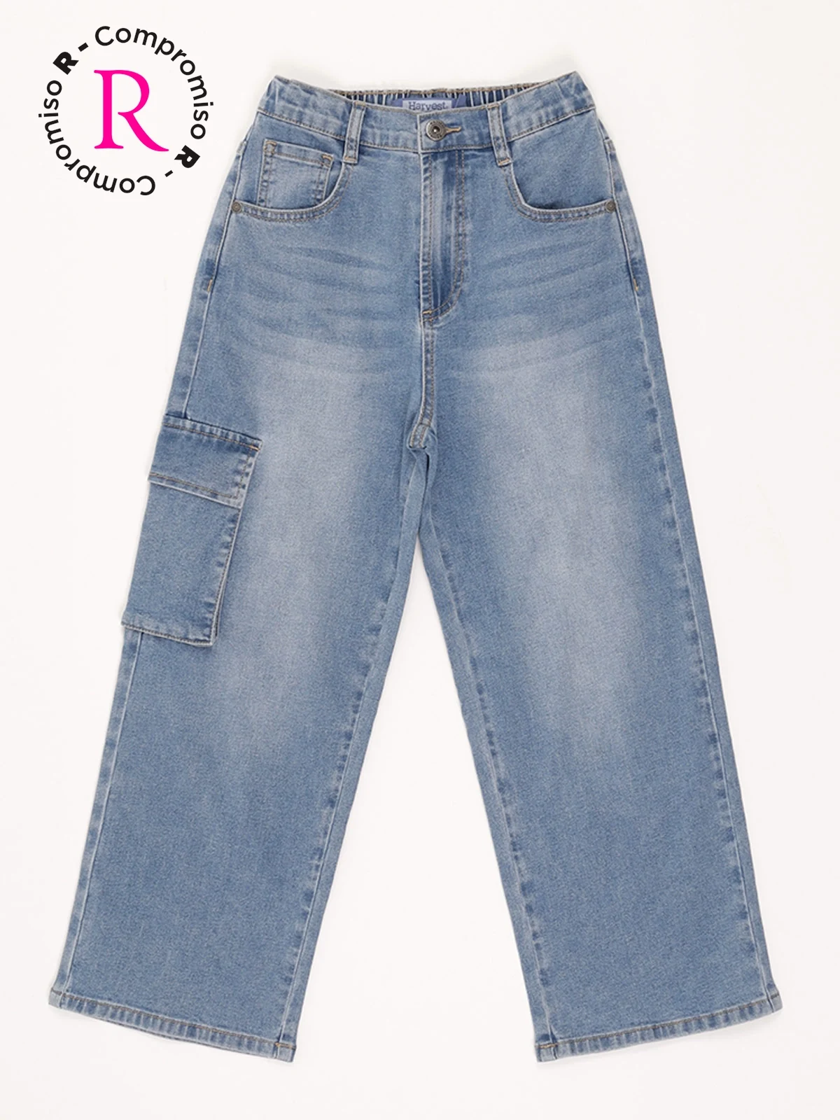 JEANS LOOSE CARGO NIÑO HARVEST - 1