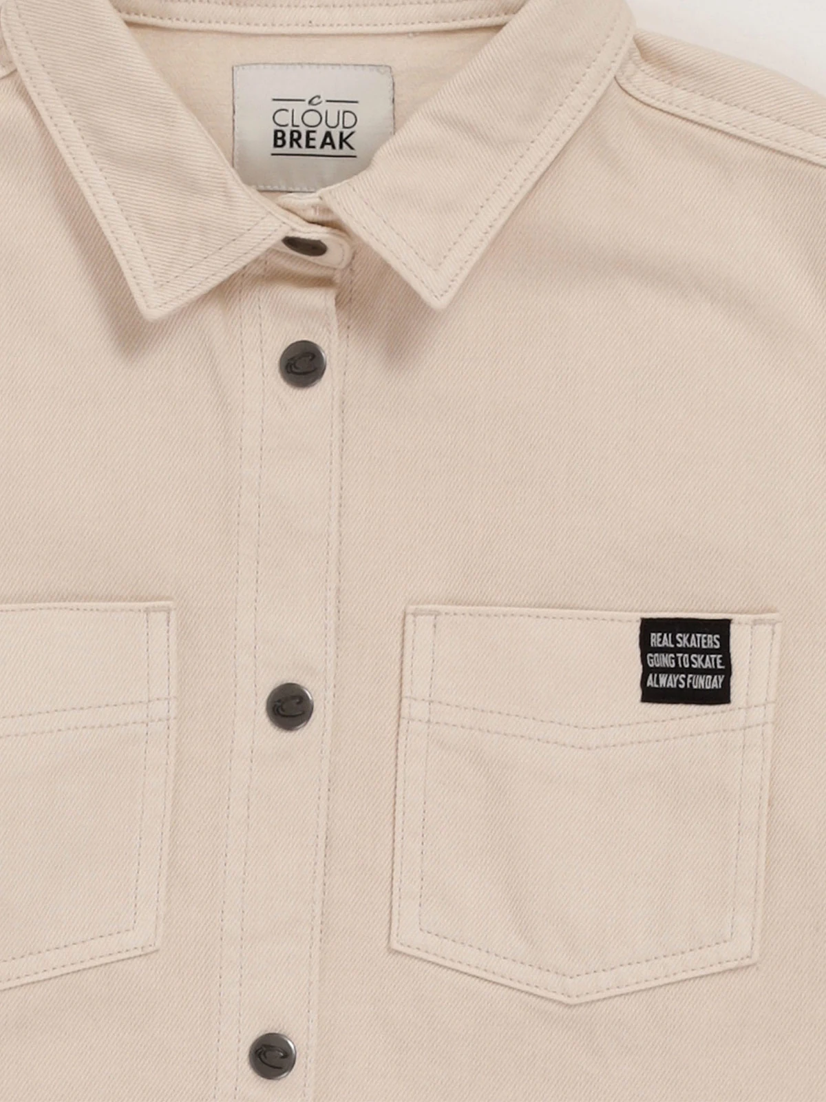CAMISA MANGA LARGA DENIM ALGODÓN NIÑO CLOUDBREAK - 3