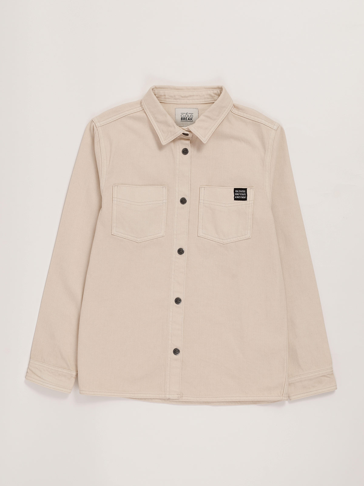 CAMISA MANGA LARGA DENIM ALGODÓN NIÑO CLOUDBREAK - 1