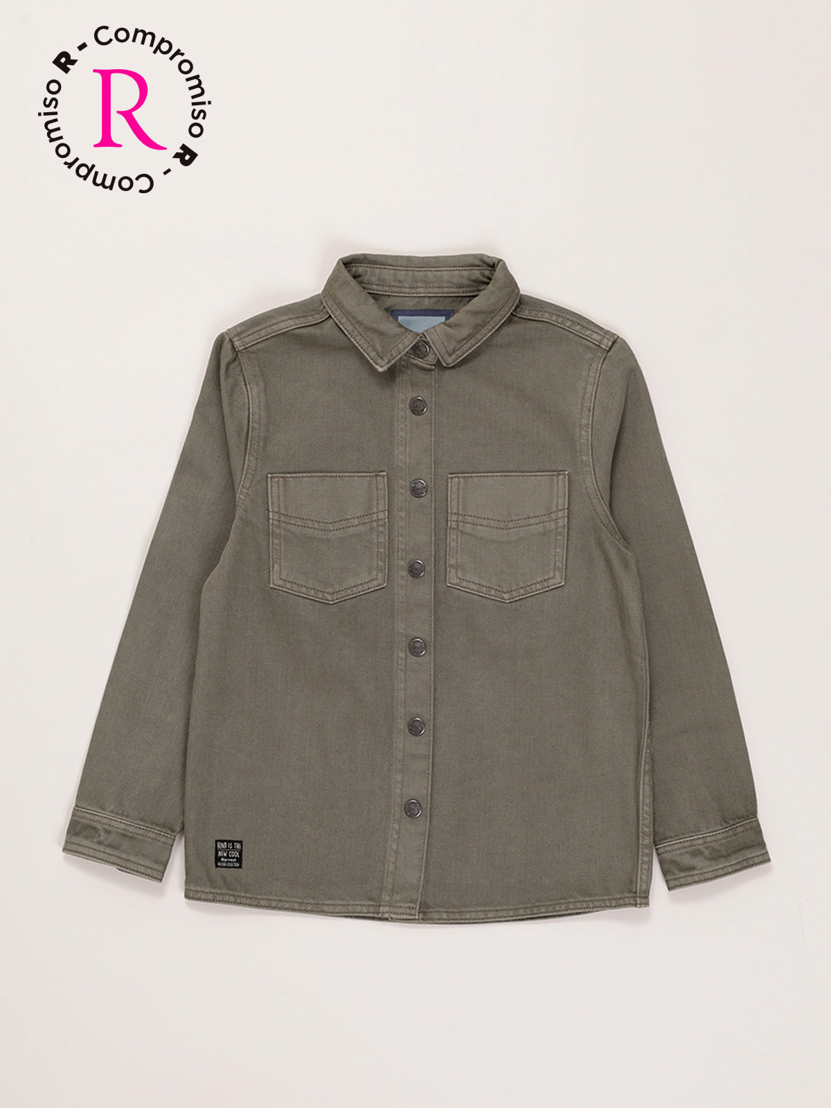 CAMISA MANGA LARGA DENIM ALGODÓN NIÑO HARVEST - 1