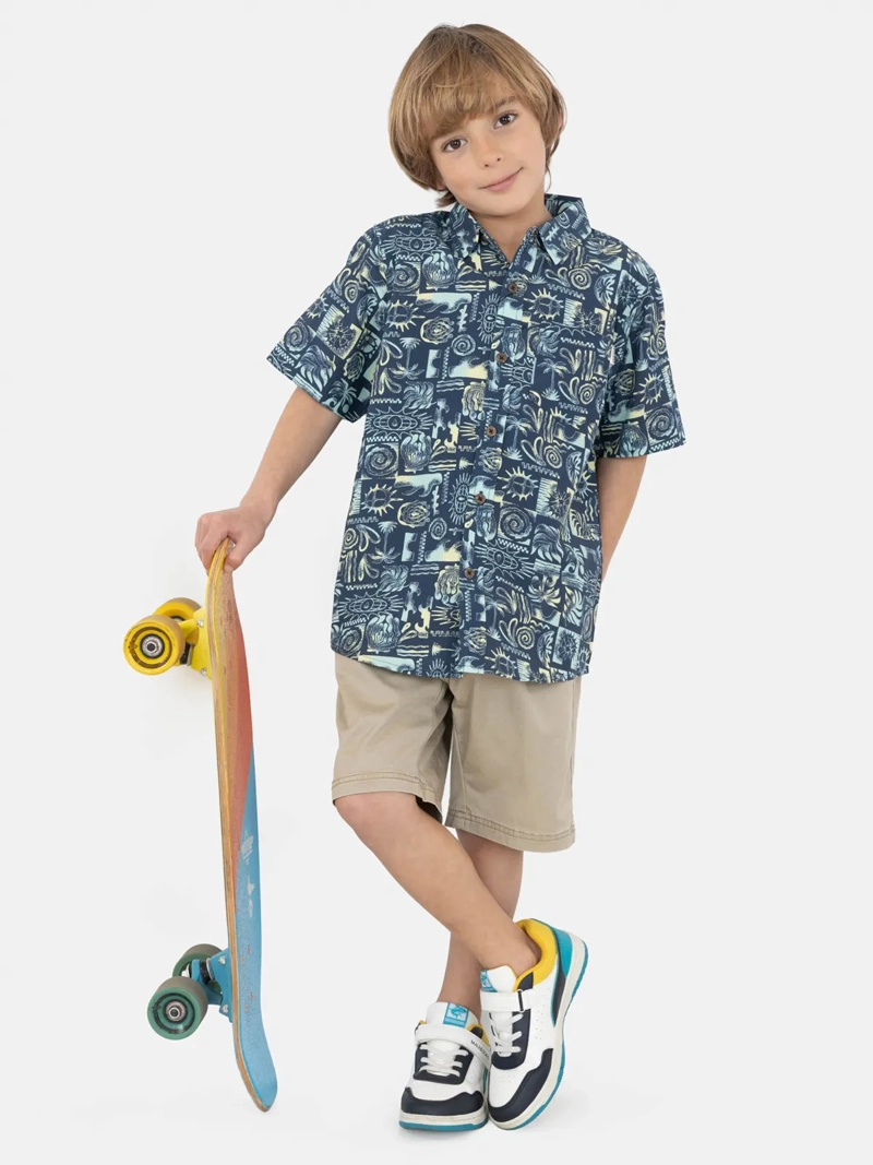 CAMISA MANGA CORTA NIÑO MAUI AND SONS 5C906 - 1