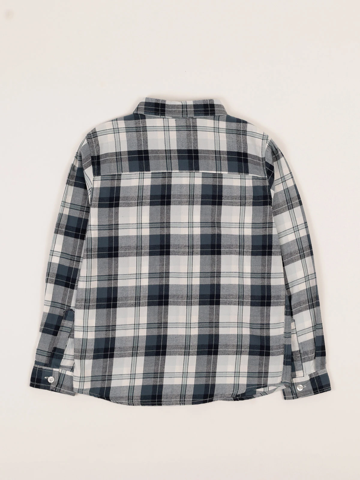 CAMISA MANGA LARGA ESCOCESA ALGODÓN NIÑO HARVEST - 2