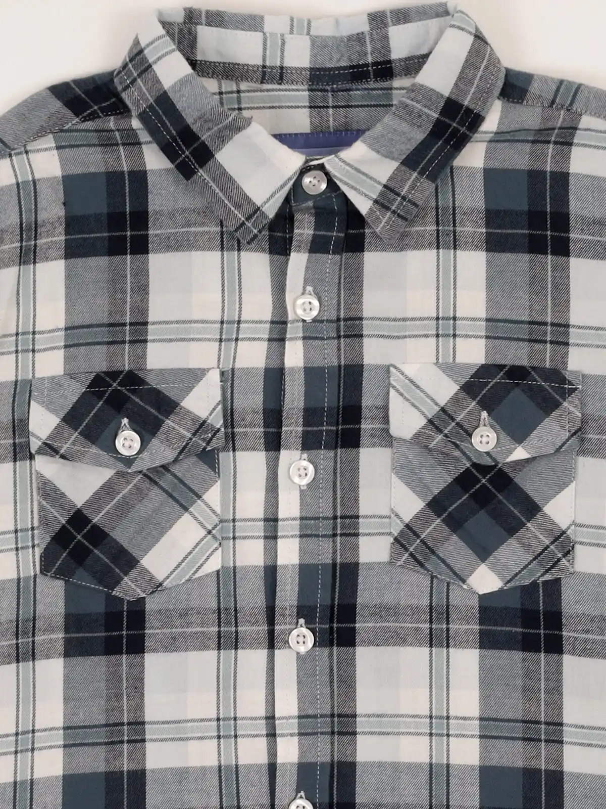 CAMISA MANGA LARGA ESCOCESA ALGODÓN NIÑO HARVEST - 3