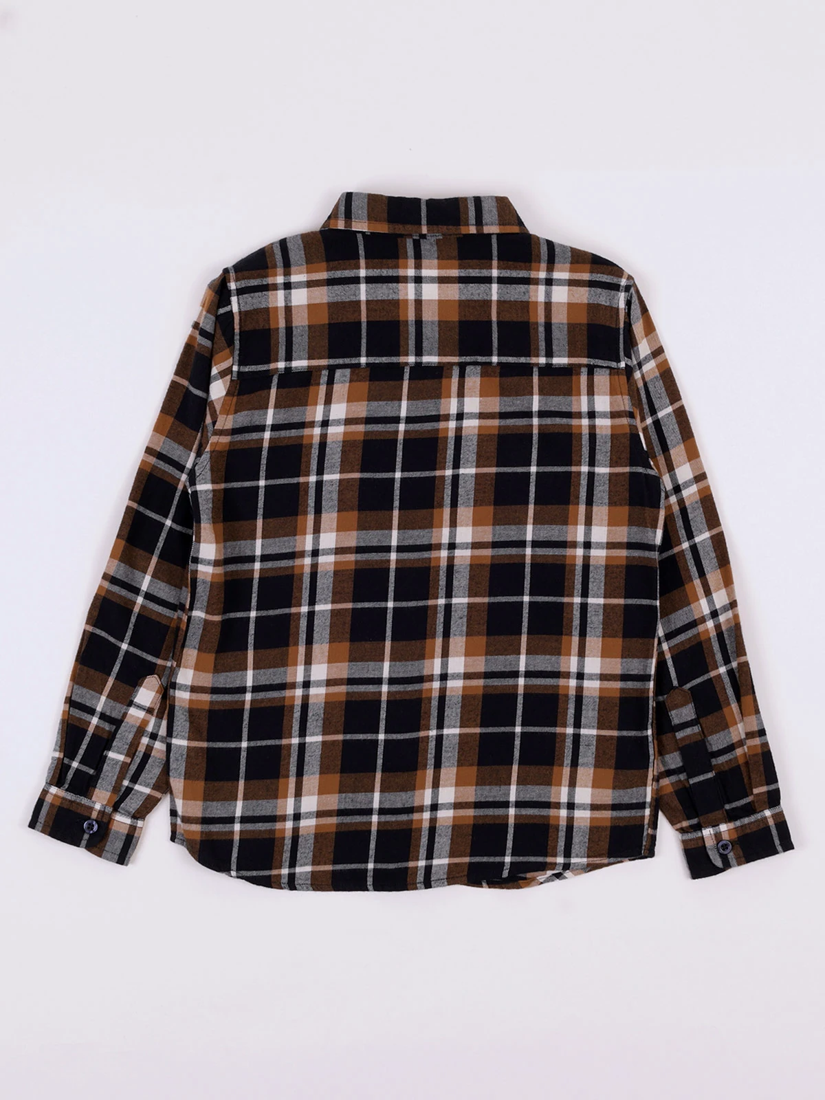 CAMISA MANGA LARGA ESCOCESA ALGODÓN NIÑO HARVEST - 2