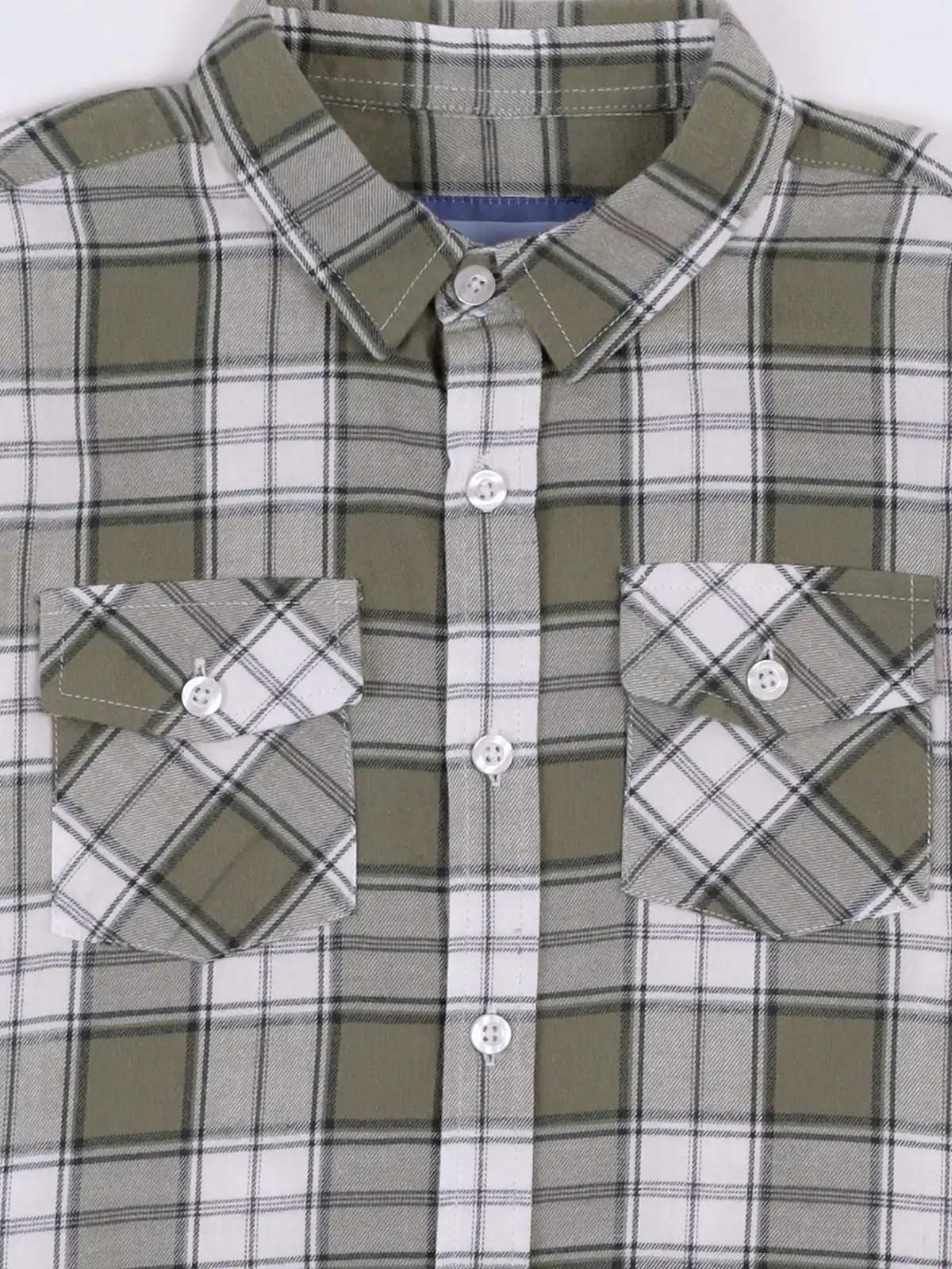 CAMISA MANGA LARGA ESCOCESA ALGODÓN NIÑO HARVEST - 3