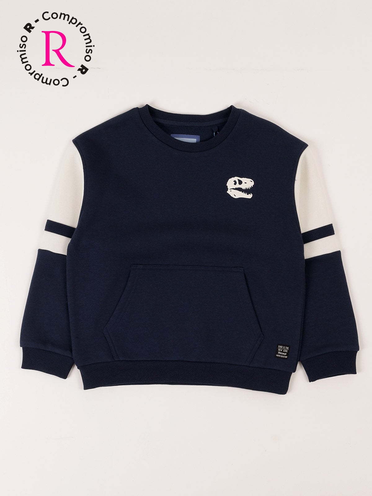 POLERA DINO CON CANGURO NIÑO HARVEST - 1