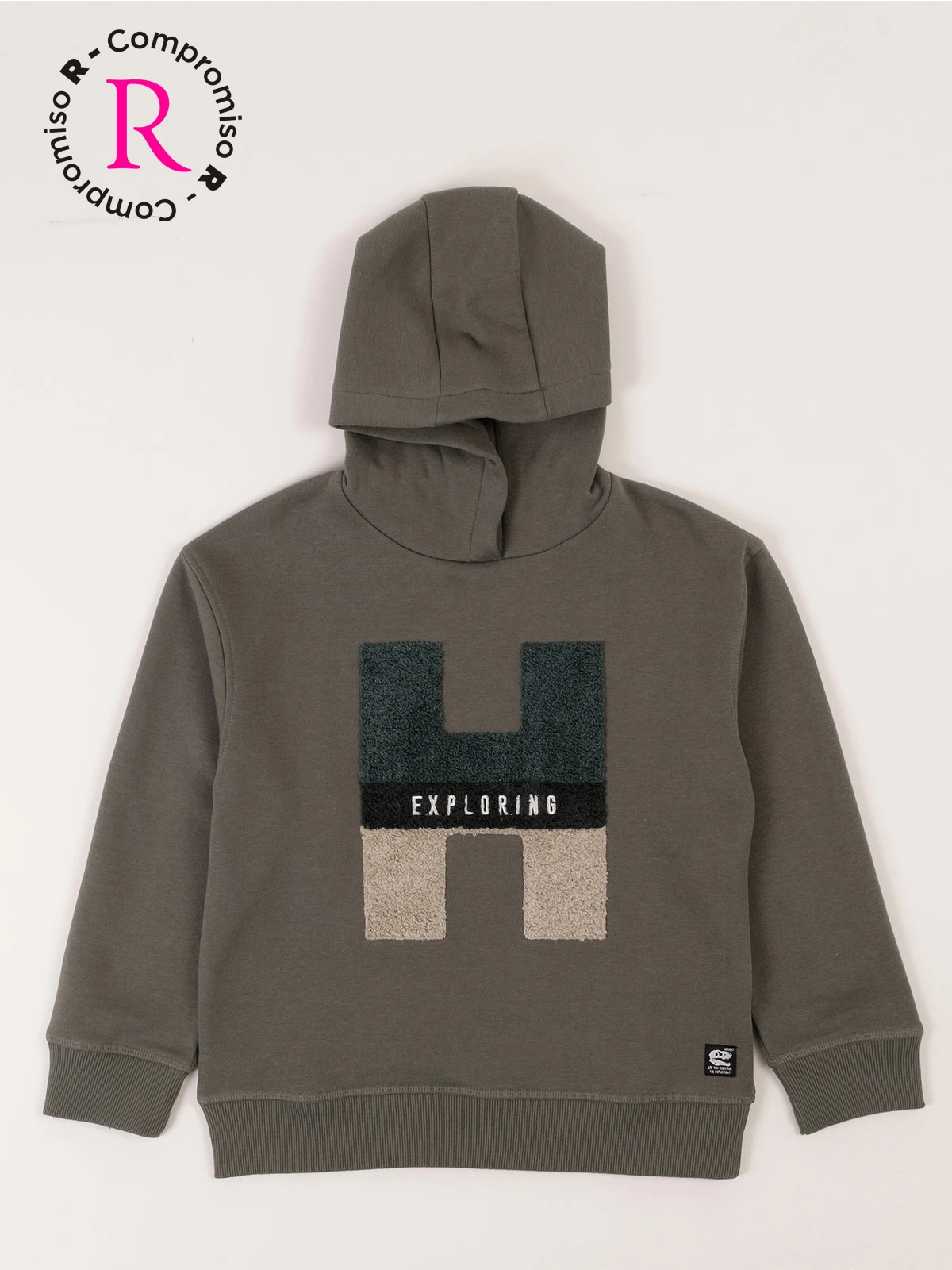 POLERA FRANELA CON CAPUCHA NIÑO HARVEST - 1