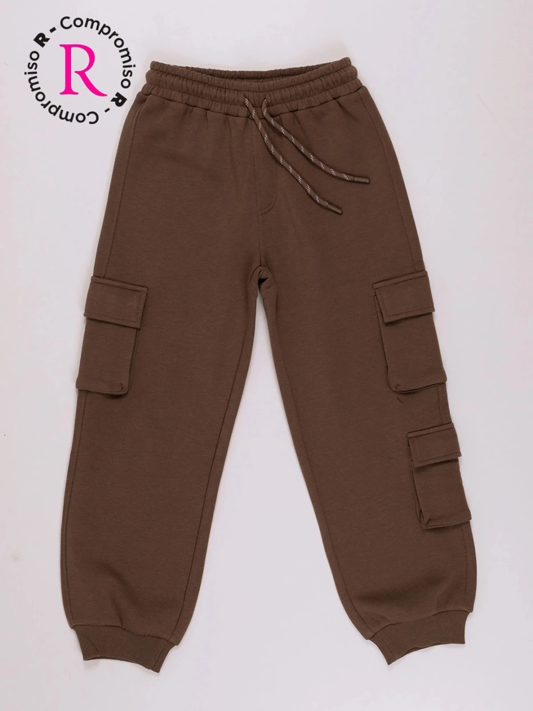 PANTALÓN DE BUZO WEST CARGO FRANELA NIÑO HARVEST - 1
