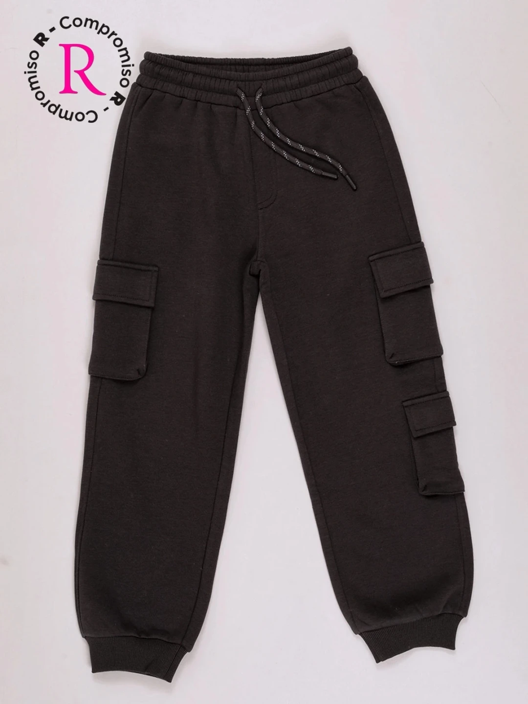PANTALÓN DE BUZO WEST CARGO FRANELA NIÑO HARVEST - 1