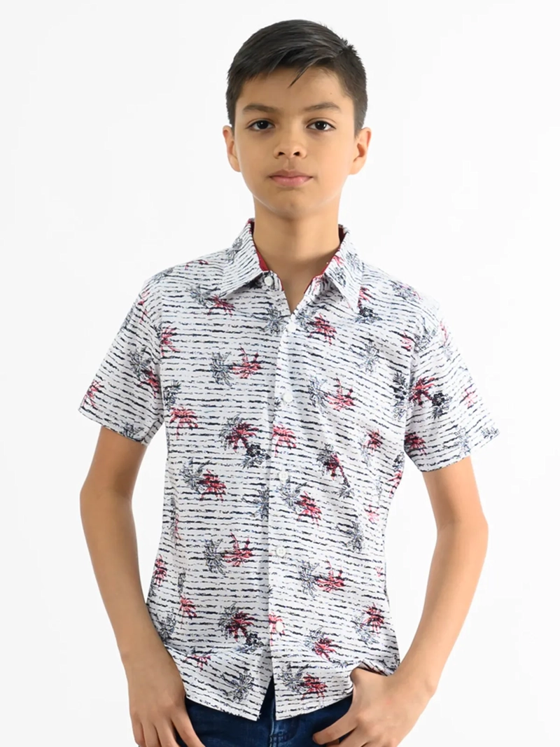 CAMISA MANGA CORTA NIÑO WOALLANCE NEW 80-DG3182 I2 - 1