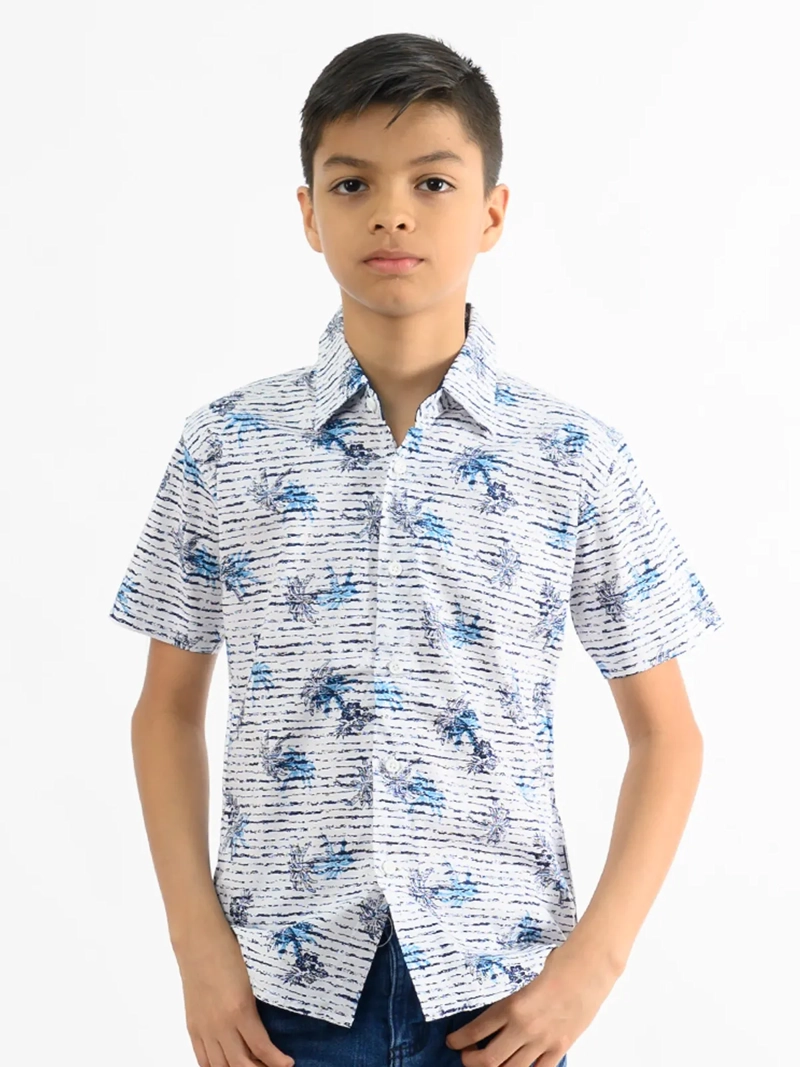 CAMISA MANGA CORTA NIÑO WOALLANCE NEW 80-DG3182 I2 - 1
