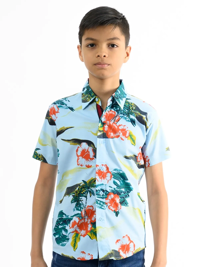 CAMISA MANGA CORTA NIÑO WOALLANCE NEW 80-DG3054 I2 - 1