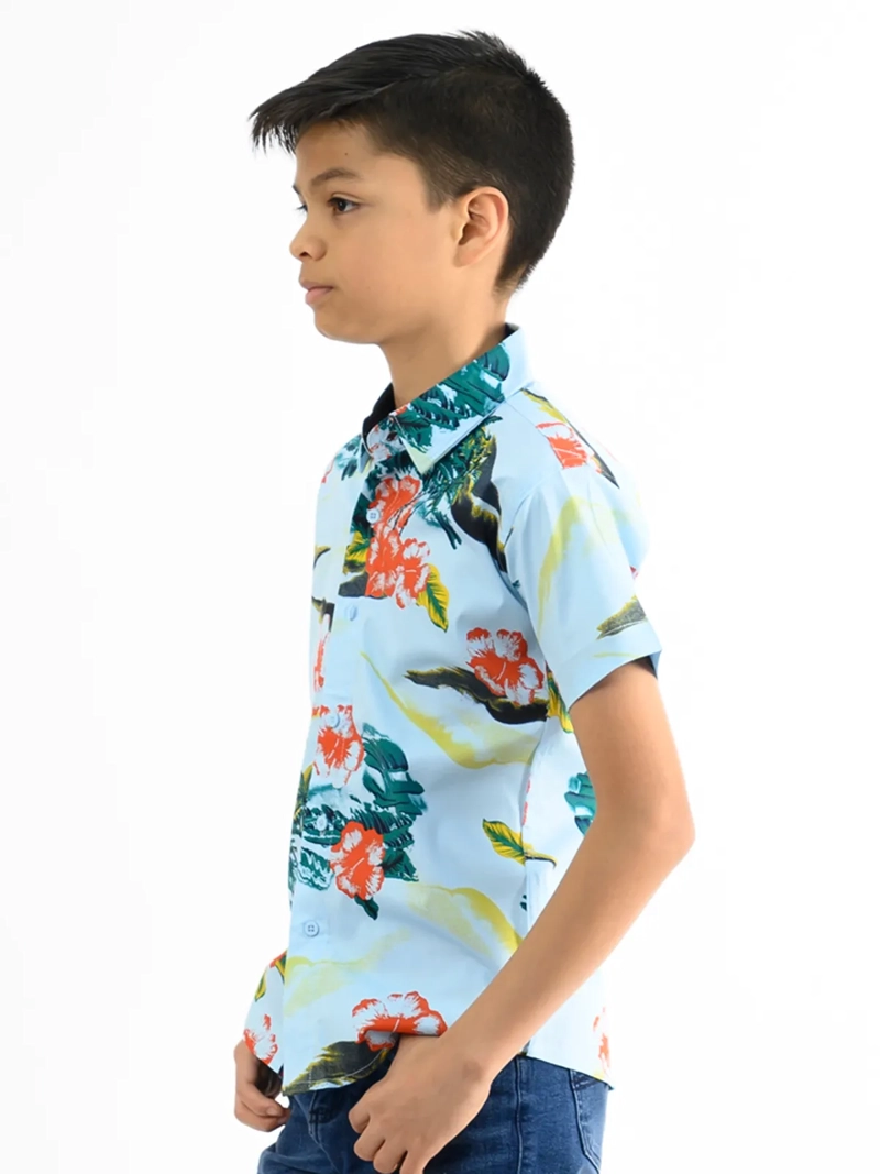 CAMISA MANGA CORTA NIÑO WOALLANCE NEW 80-DG3054 I2 - 4