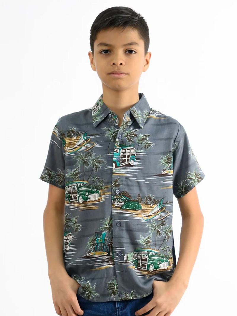 CAMISA MANGA CORTA NIÑO WOALLANCE NEW 80-DG10067 I - 1
