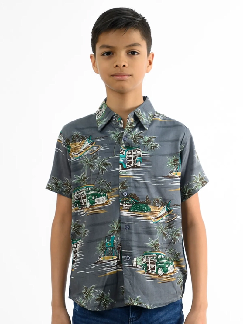 CAMISA MANGA CORTA NIÑO WOALLANCE NEW 80-DG10067 I - 2