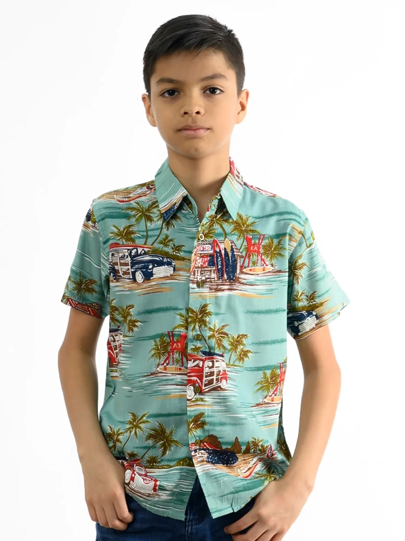 CAMISA MANGA CORTA NIÑO WOALLANCE NEW 80-DG10067 I - 1