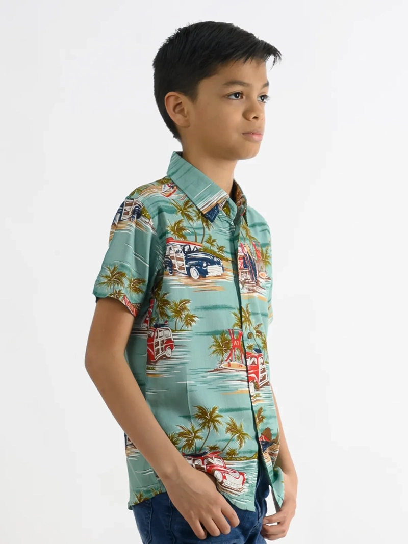 CAMISA MANGA CORTA NIÑO WOALLANCE NEW 80-DG10067 I - 2