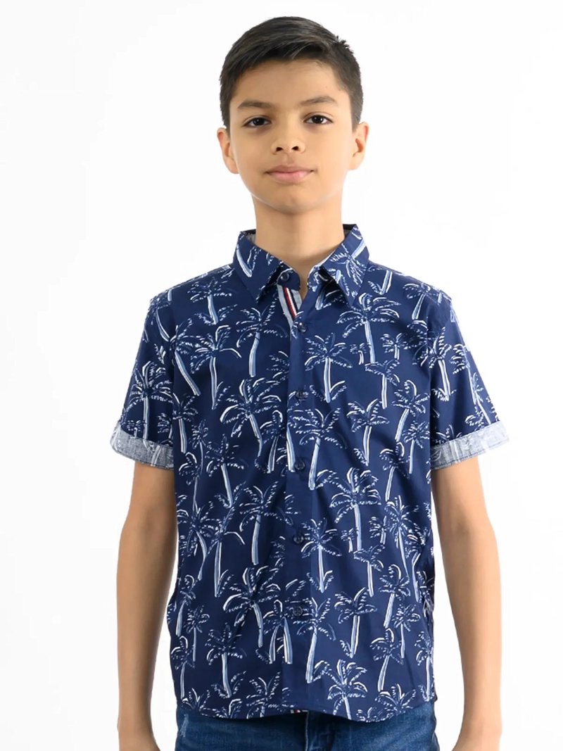 CAMISA MANGA CORTA NIÑO WOALLANCE NEW 80-DG3185 I2 - 1