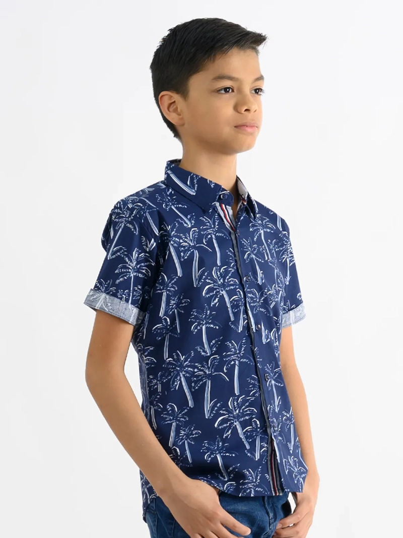CAMISA MANGA CORTA NIÑO WOALLANCE NEW 80-DG3185 I2 - 2