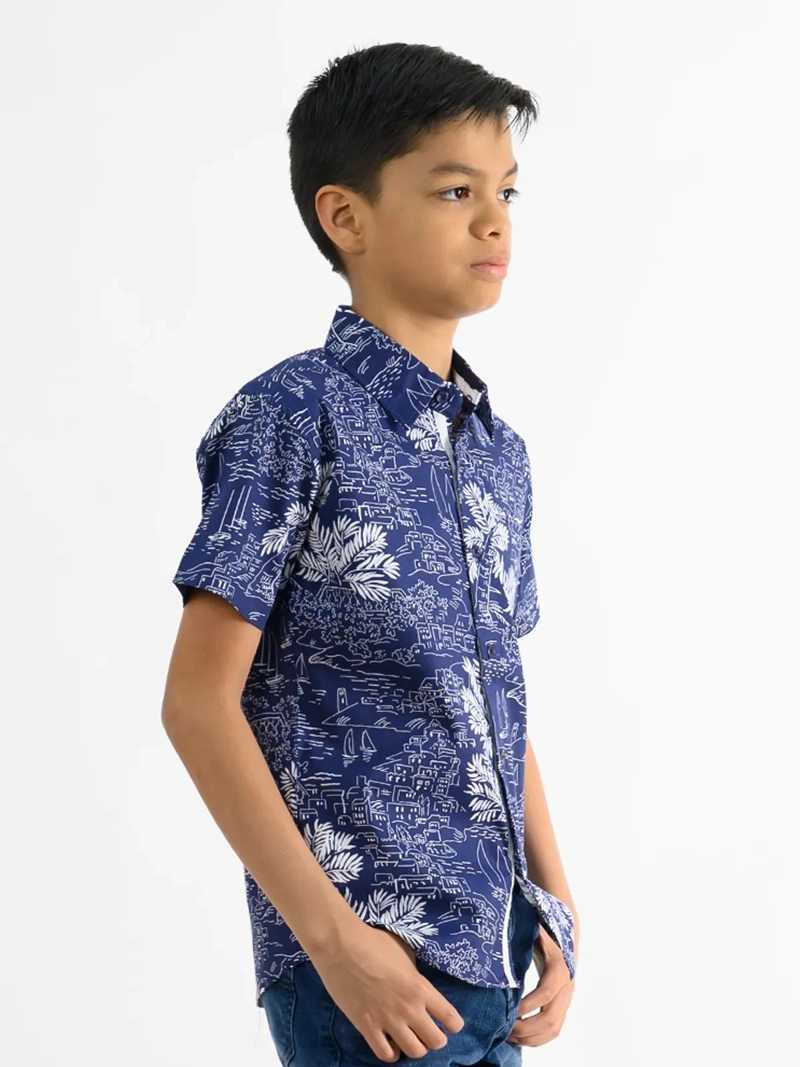 CAMISA MANGA CORTA NIÑO WOALLANCE NEW 80-DG3058 I2 - 2