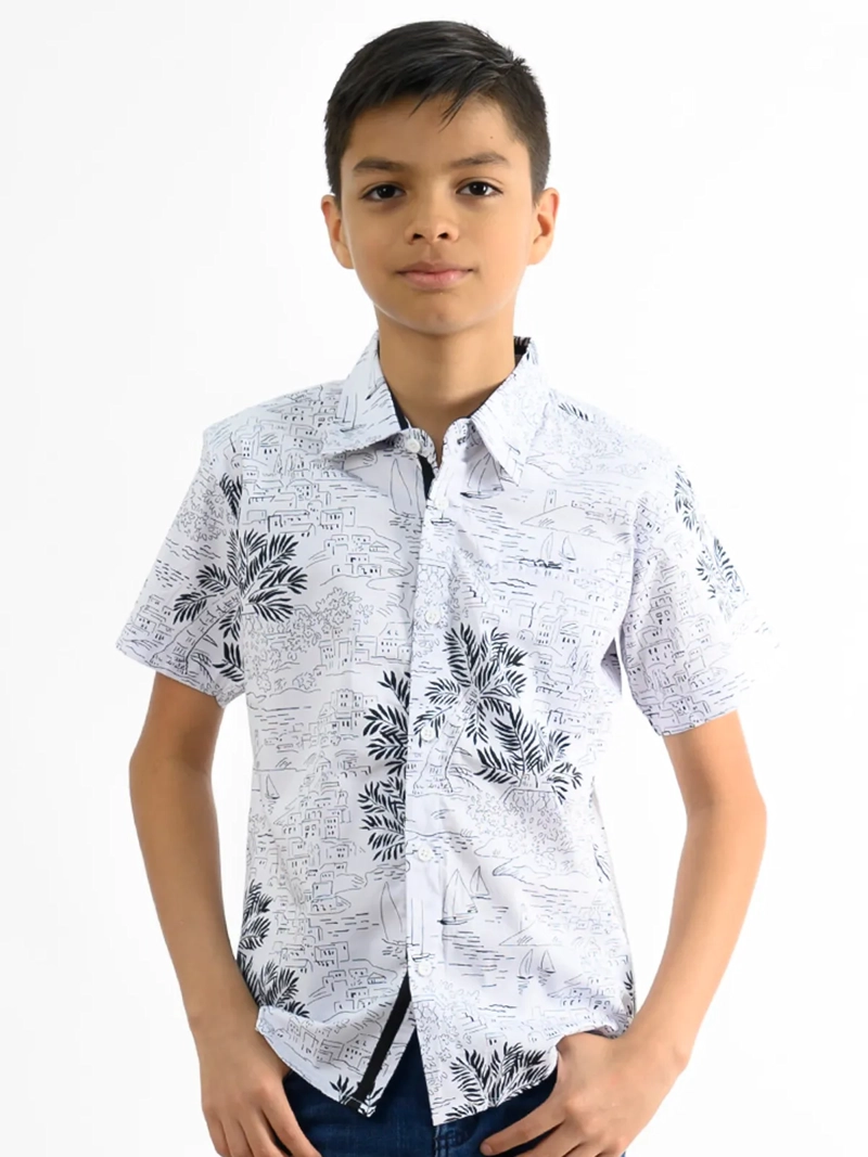 CAMISA MANGA CORTA NIÑO WOALLANCE NEW 80-DG10069 I - 1