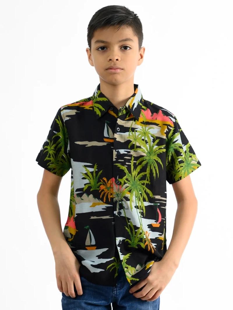 CAMISA MANGA CORTA NIÑO WOALLANCE NEW 80-DG10069 I - 1