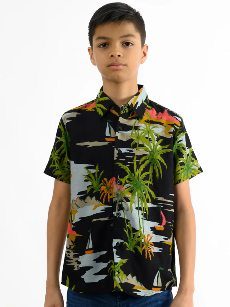 CAMISA MANGA CORTA NIÑO WOALLANCE NEW 80-DG10069 I - 2