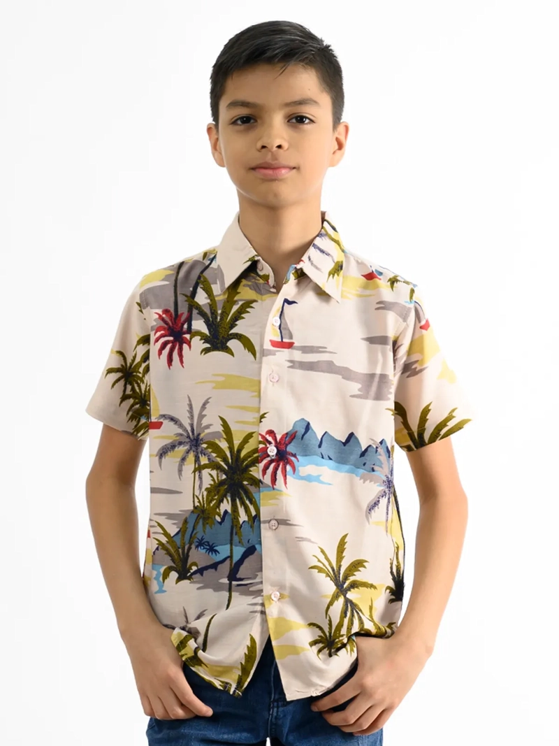 CAMISA MANGA CORTA NIÑO WOALLANCE NEW 80-DG3176 I2 - 1
