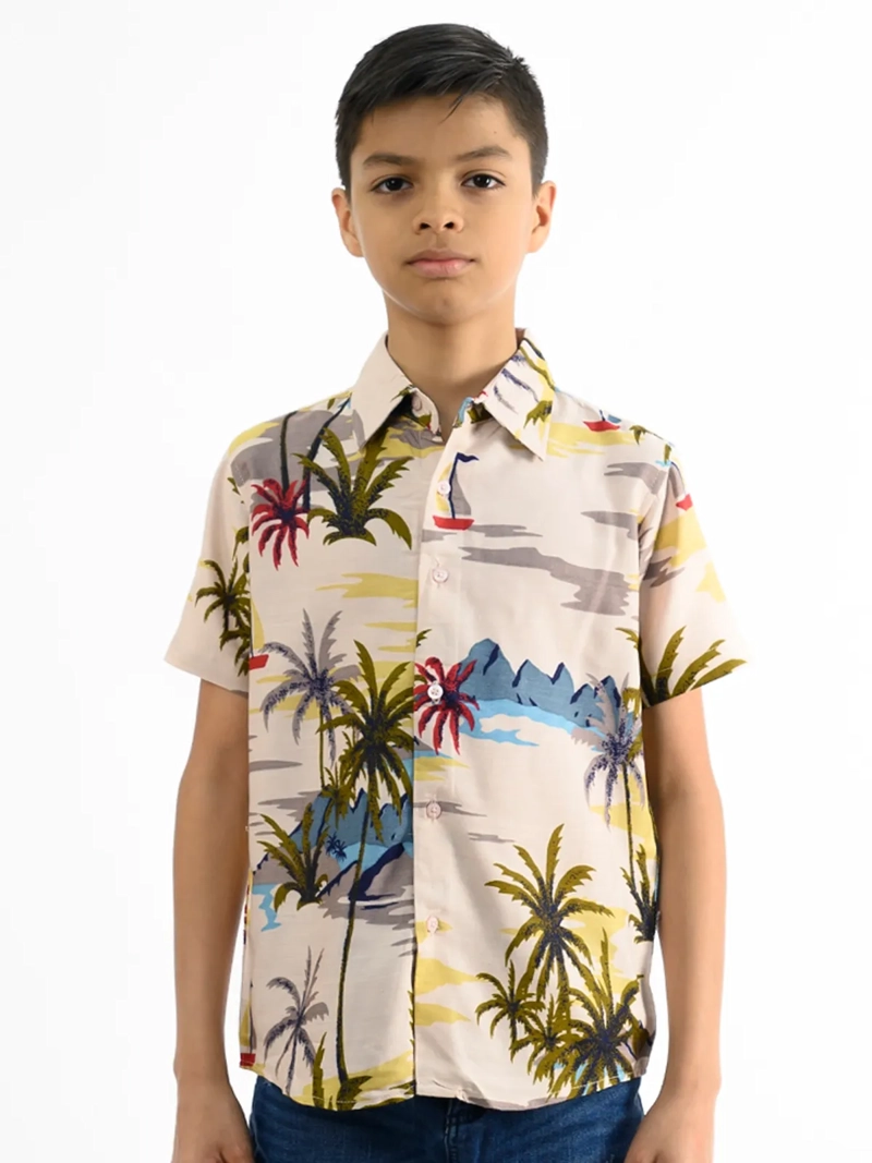 CAMISA MANGA CORTA NIÑO WOALLANCE NEW 80-DG3176 I2 - 2