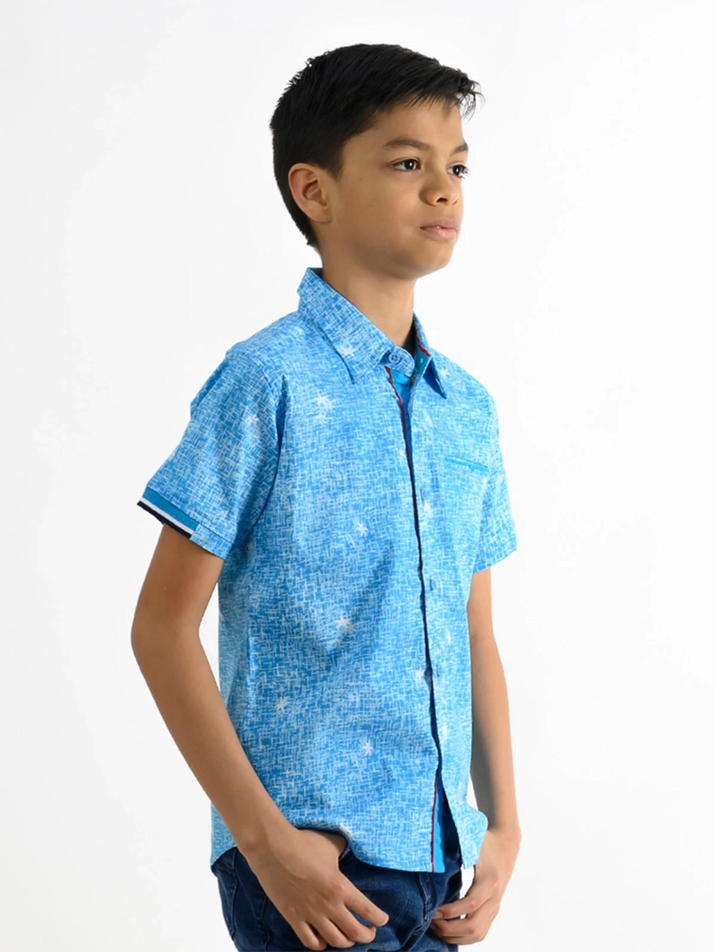 CAMISA MANGA CORTA NIÑO WOALLANCE NEW 80-DG3176 I2 - 2