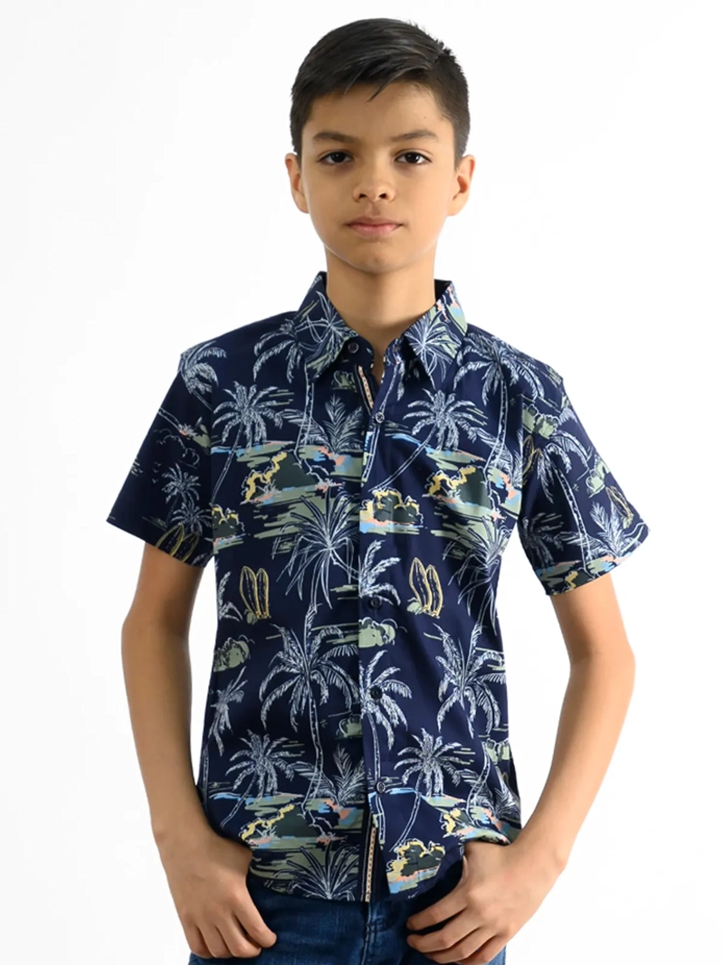 CAMISA MANGA CORTA NIÑO WOALLANCE NEW 80-DG2881 I2 - 1