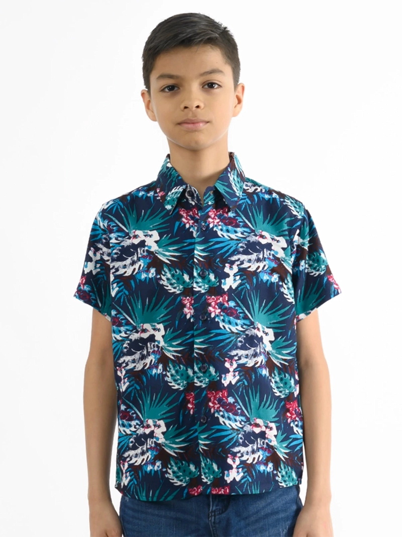 CAMISA MANGA CORTA NIÑO WOALLANCE NEW 80-DG10009 I - 2