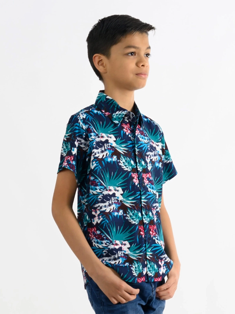 CAMISA MANGA CORTA NIÑO WOALLANCE NEW 80-DG10009 I - 3