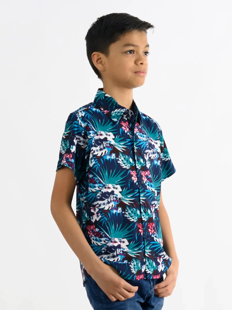 CAMISA MANGA CORTA NIÑO WOALLANCE NEW 80-DG10009 I - 3